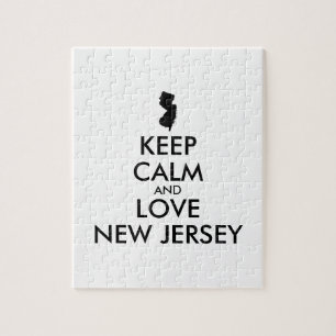 Customizable KEEP CALM and LOVE NEW JERSEY