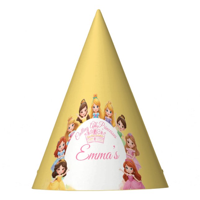 Customizable Kids Birthday Party Hat Partyhütchen (Vorderseite)