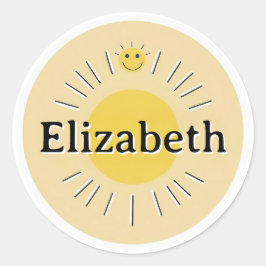 Customizable kids Name Sticker – Sunny Design