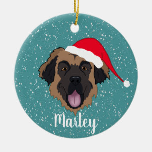 Customizable Leonberger Keramik Ornament