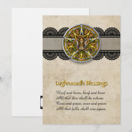 Customizable Lughnasadh Lammas Greeting Card Dankeskarte