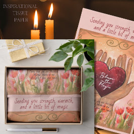 Customizable Magical Heart Healing Journey Tissue  Seidenpapier