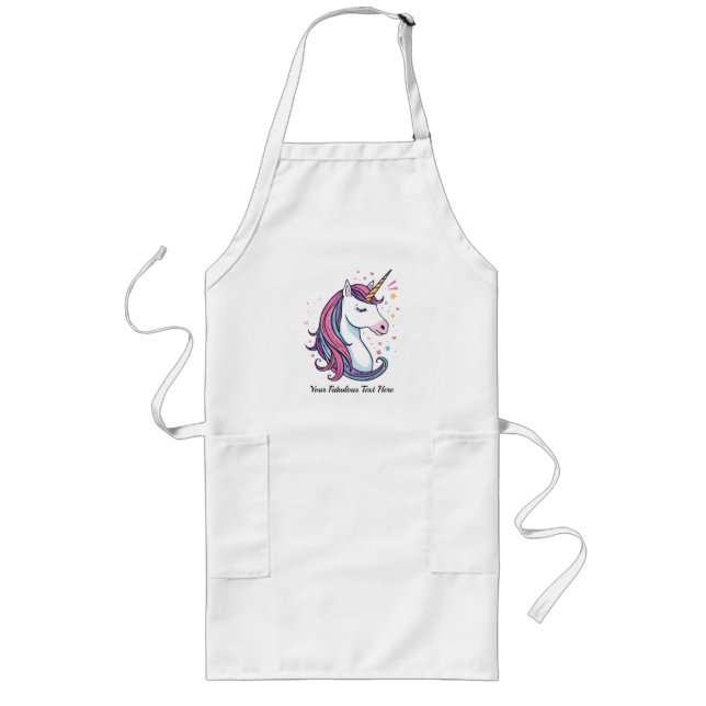 Customizable Magical Kitchen Gift for Kids & Adult Lange Schürze (Vorne)