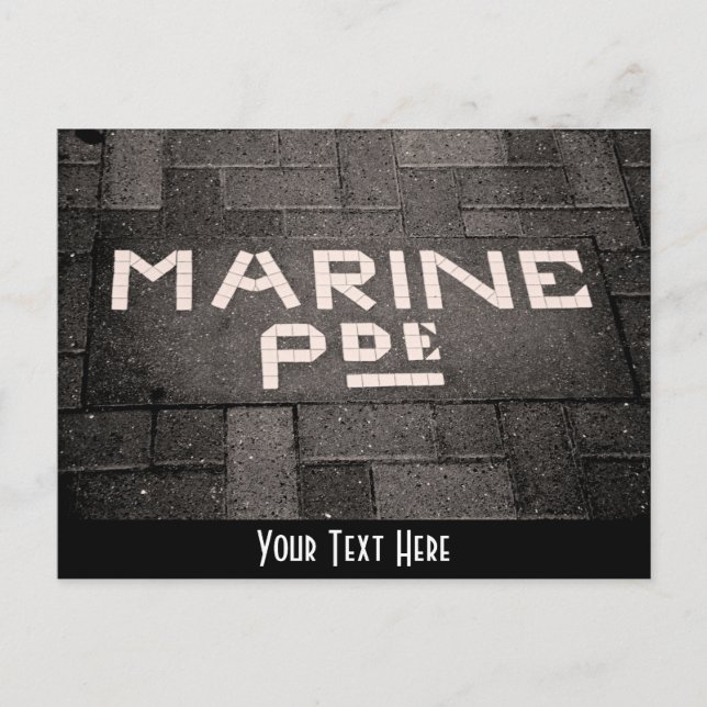 Customizable Marine Parade, Napier, Neuseeland Postkarte (Vorderseite)