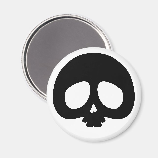 Customizable Mini Skull Magnet (Vorderseite/Rückseite)