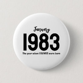 Customizable month year text legend gift button