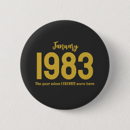 Customizable month year text legend gift button