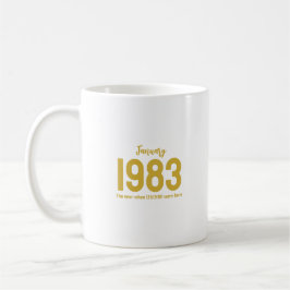 Customizable month year text legend gift kaffeetasse