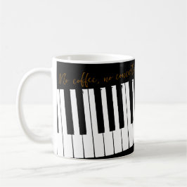 Customizable No Coffee No Concerto Kaffeetasse