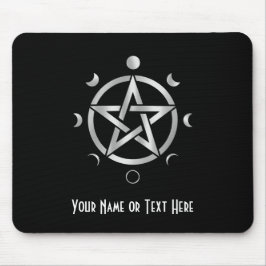 Customizable Pentacle Moon Phase Mouse Pad Mousepad