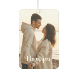 Customizable Photo 'I Love You' Valentine's Day  Autolufterfrischer