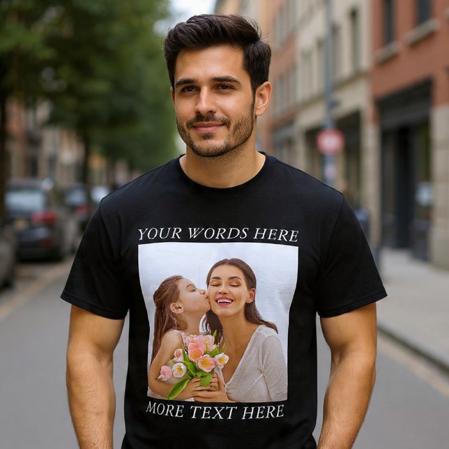 Customizable Photo & Text Tee — Your Design Here (Von Creator hochgeladen)