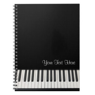 Customizable Piano Notebook Notizblock