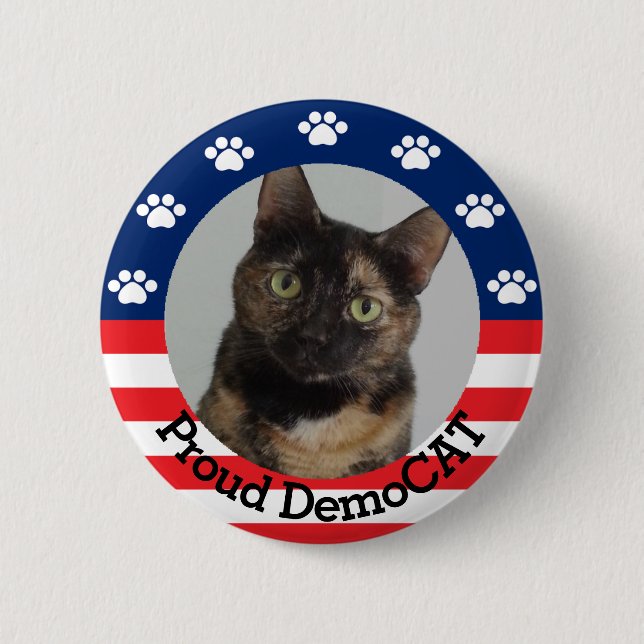 Customizable Proud DemoCAT Button (Vorderseite)
