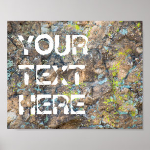 Customizable Quote on Rock Poster
