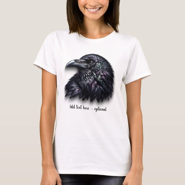 Customizable Raven Head T-Shirt (Vorderseite)