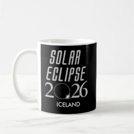 Customizable Solar Eclipse 2026 Iceland Mug Kaffeetasse