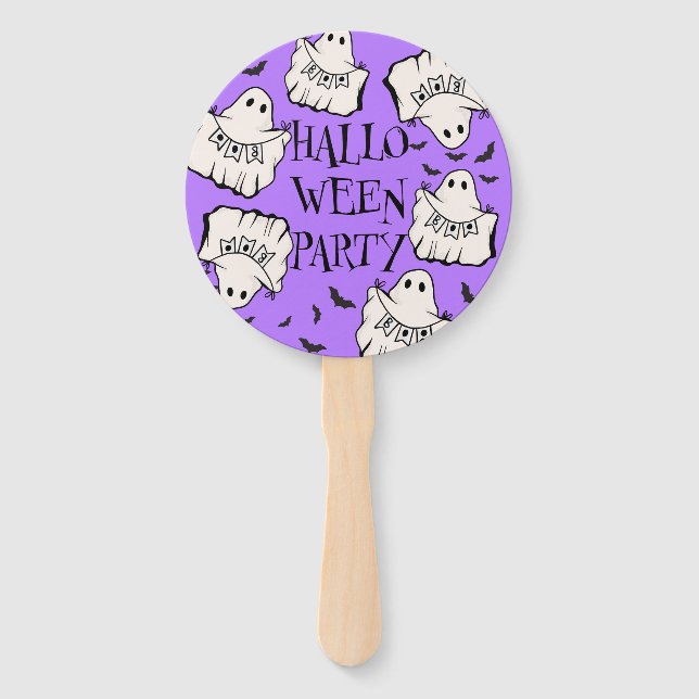 Customizable Spooky & Fun Halloween Fächer (Rückseite)