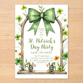 Customizable St. Patrick’s Day Invitation  Acryleinladungen
