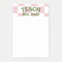 Customizable Teacher Post-it