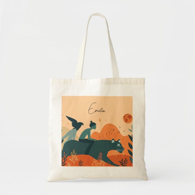 Customizable Tote Bag – Add Your Name or Message (Devant)