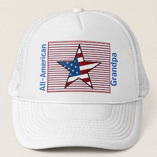 Customizable USA Patriotic Hat Design Truckerkappe