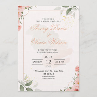 Customizable Wedding Invitation – Elegant Einladung