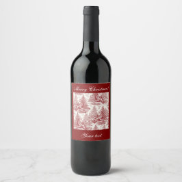 Customizable wine bottle label weinetikett