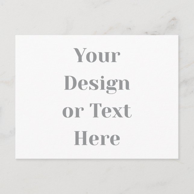 Customizable Your Design or Text Here Personalized Ankündigungspostkarte (Vorderseite)