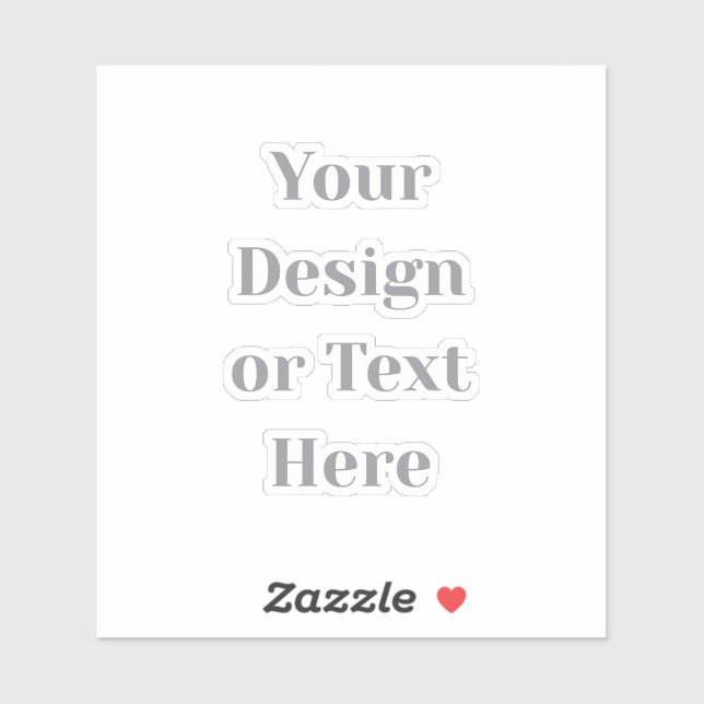 Customizable Your Design or Text Here Personalized Aufkleber (Blatt)