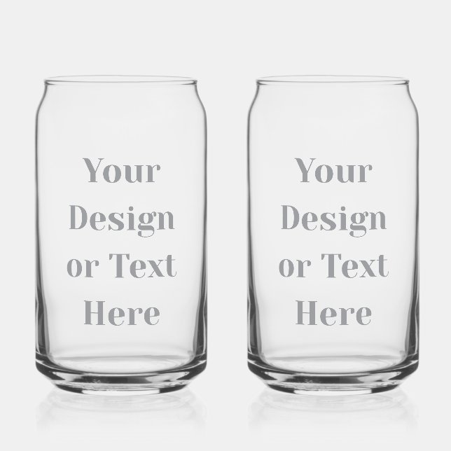 Customizable Your Design or Text Here Personalized Dosenglas (Rückseite)