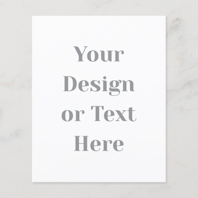 Customizable Your Design or Text Here Personalized Flyer (Vorne)