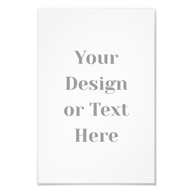 Customizable Your Design or Text Here Personalized Fotodruck (Vorne)