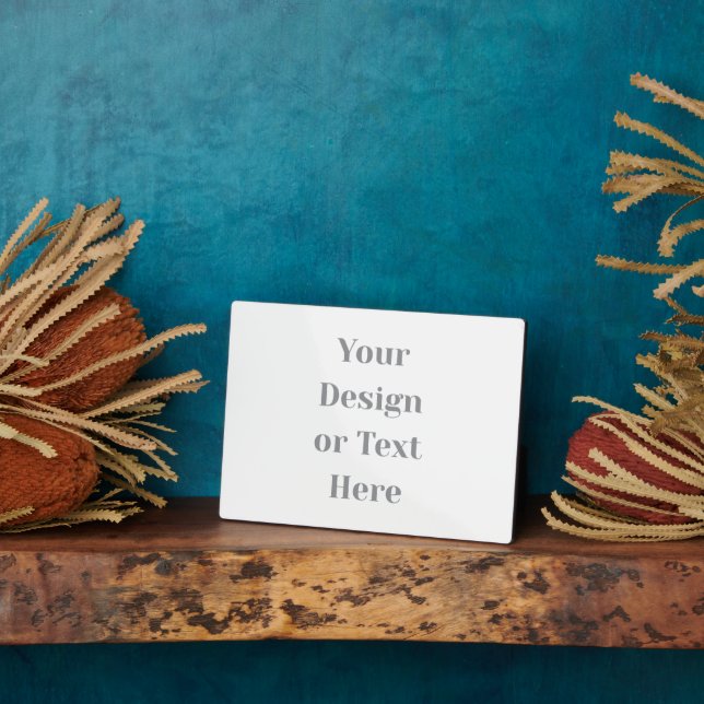 Customizable Your Design or Text Here Personalized Fotoplatte (Seite)