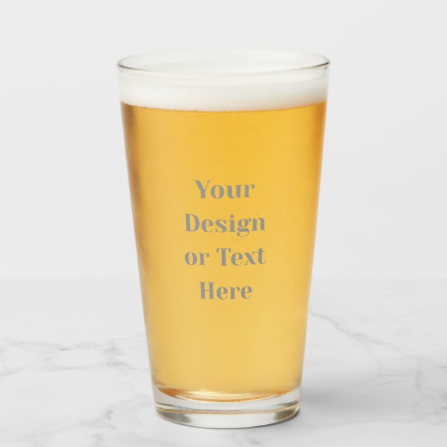Customizable Your Design or Text Here Personalized Glas (Vorne (Gefüllt))