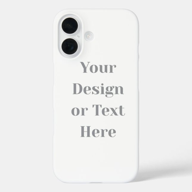 Customizable Your Design or Text Here Personalized iPhone 16 Hülle (Rückseite)