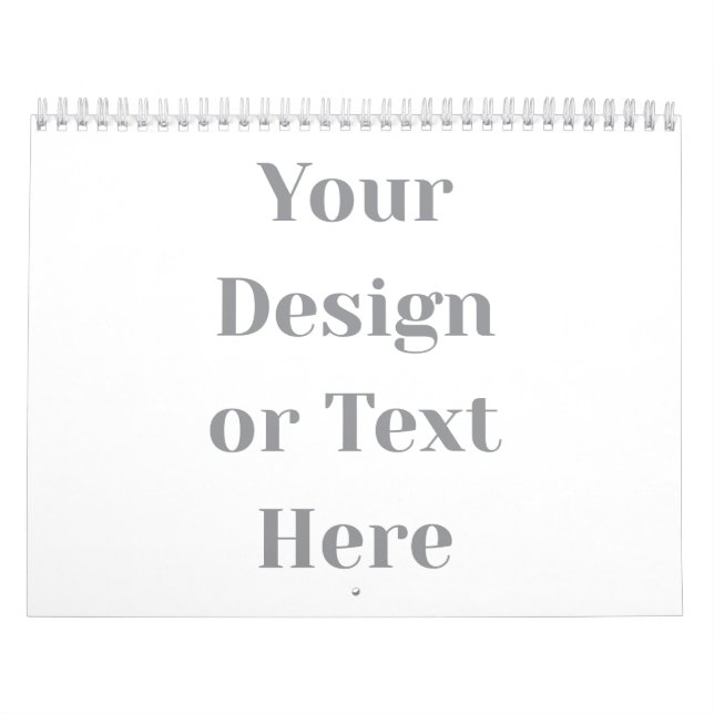 Customizable Your Design or Text Here Personalized Kalender (Titelbild)