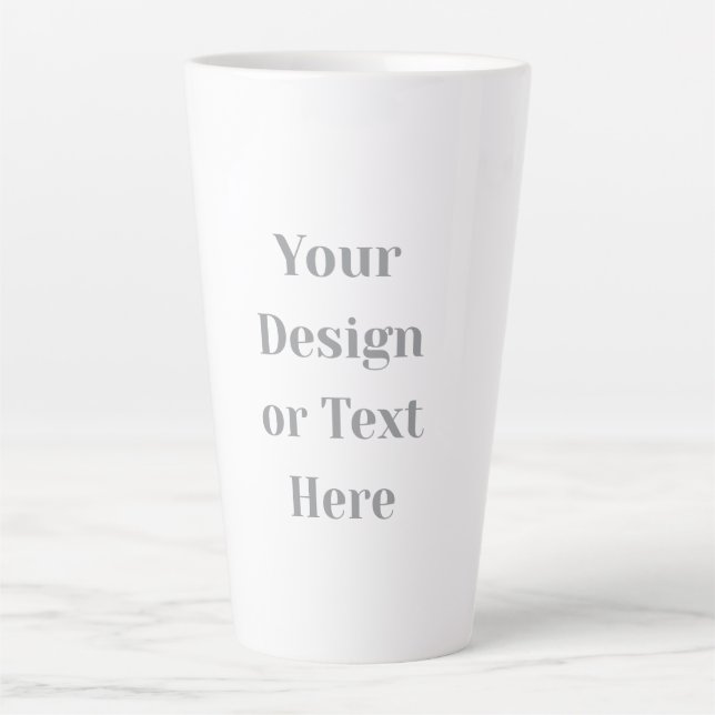 Customizable Your Design or Text Here Personalized Milchtasse (Vorderseite)