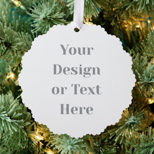 Customizable Your Design or Text Here Personalized Ornament Karte (Insitu (Baum))