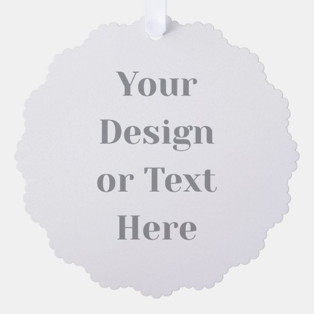Customizable Your Design or Text Here Personalized Ornament Karte (Vorderseite)
