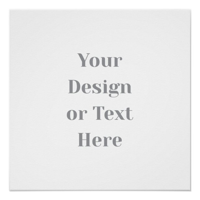 Customizable Your Design or Text Here Personalized Poster (Vorderseite)
