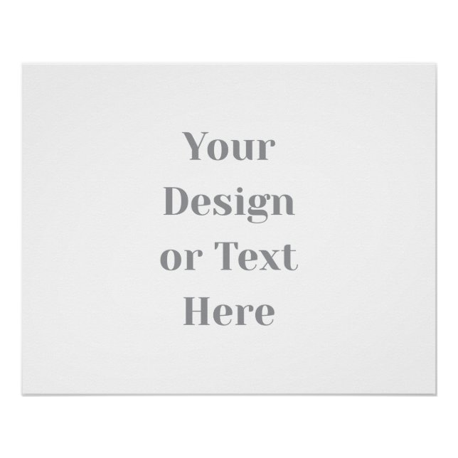 Customizable Your Design or Text Here Personalized Poster (Vorderseite)