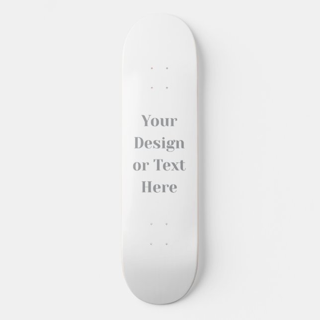 Customizable Your Design or Text Here Personalized Skateboard (Vorderseite)