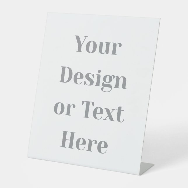Customizable Your Design or Text Here Personalized Sockelschild (Vorderseite)