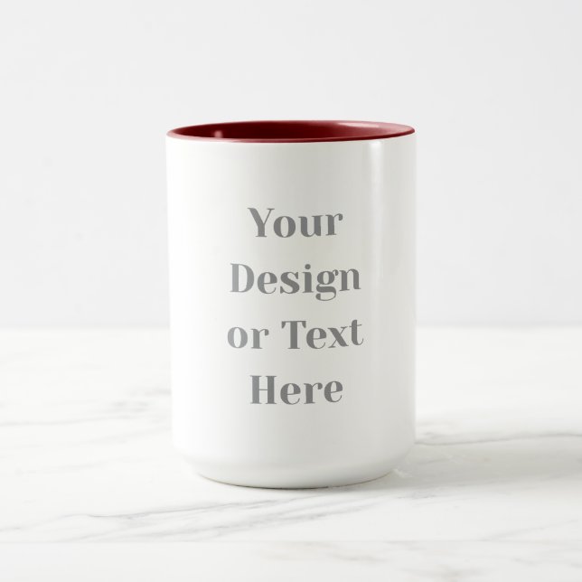 Customizable Your Design or Text Here Personalized Tasse (Zentrum)