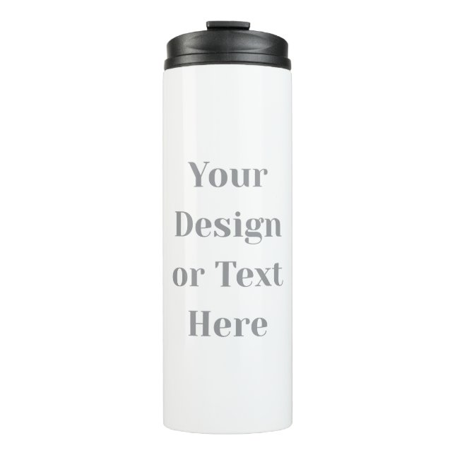Customizable Your Design or Text Here Personalized Thermosbecher (Vorderseite)