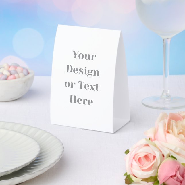 Customizable Your Design or Text Here Personalized Tischaufsteller (In Situ (Hochzeit))