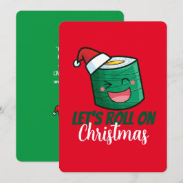 CustomizableLet's Roll on Christmas Einladung