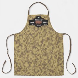 Customize Butcher Shop Brown Hog Brown Camo Schürze