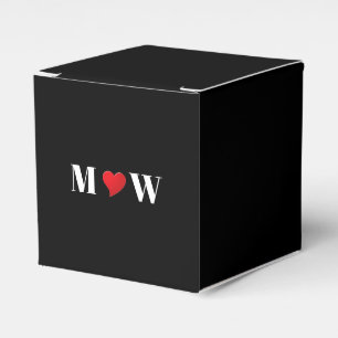 Customize Ehepaar A Loves B red heart Geschenkschachtel